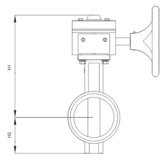 蝸輪信号(hào)溝槽蝶閥(fa)(圖1)