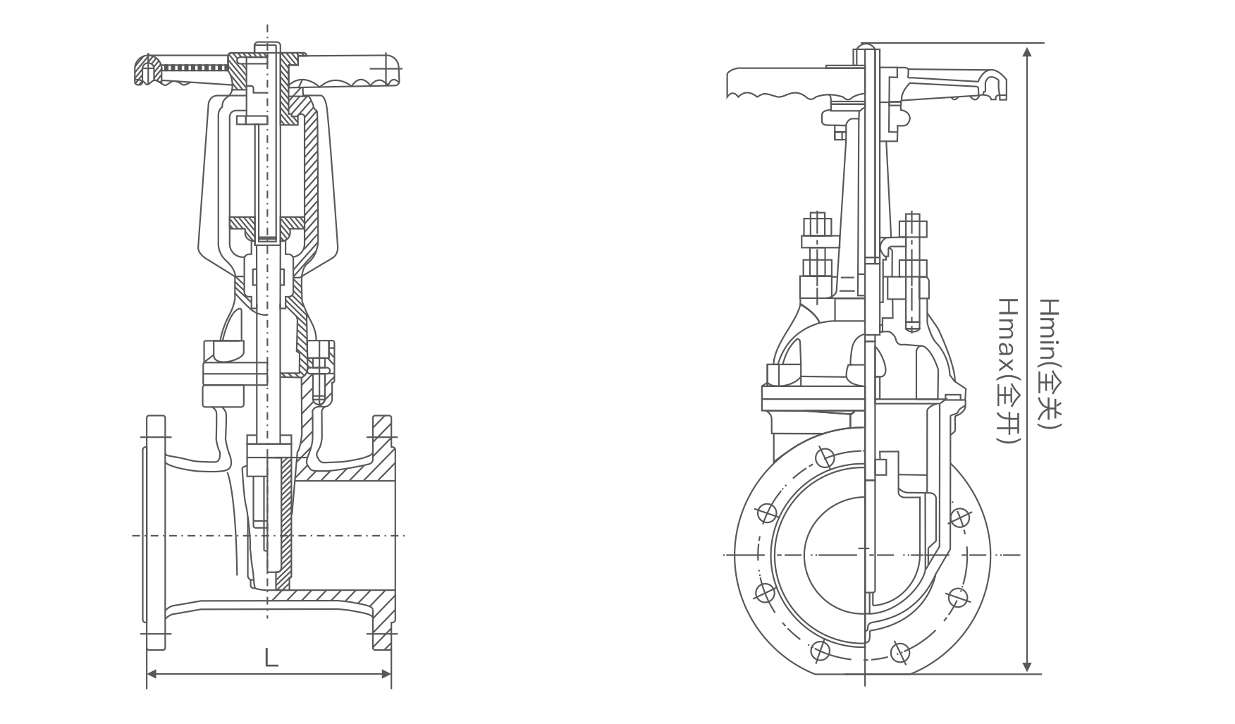 明杆(gan)彈性座(zuo)封閘閥(fá)(圖1)